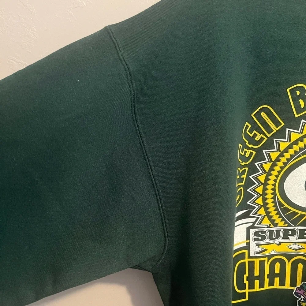 Vintage 90s Green Bay Packers Super Bowl XXXI Champions Sweatshirt XL NFL EUC!